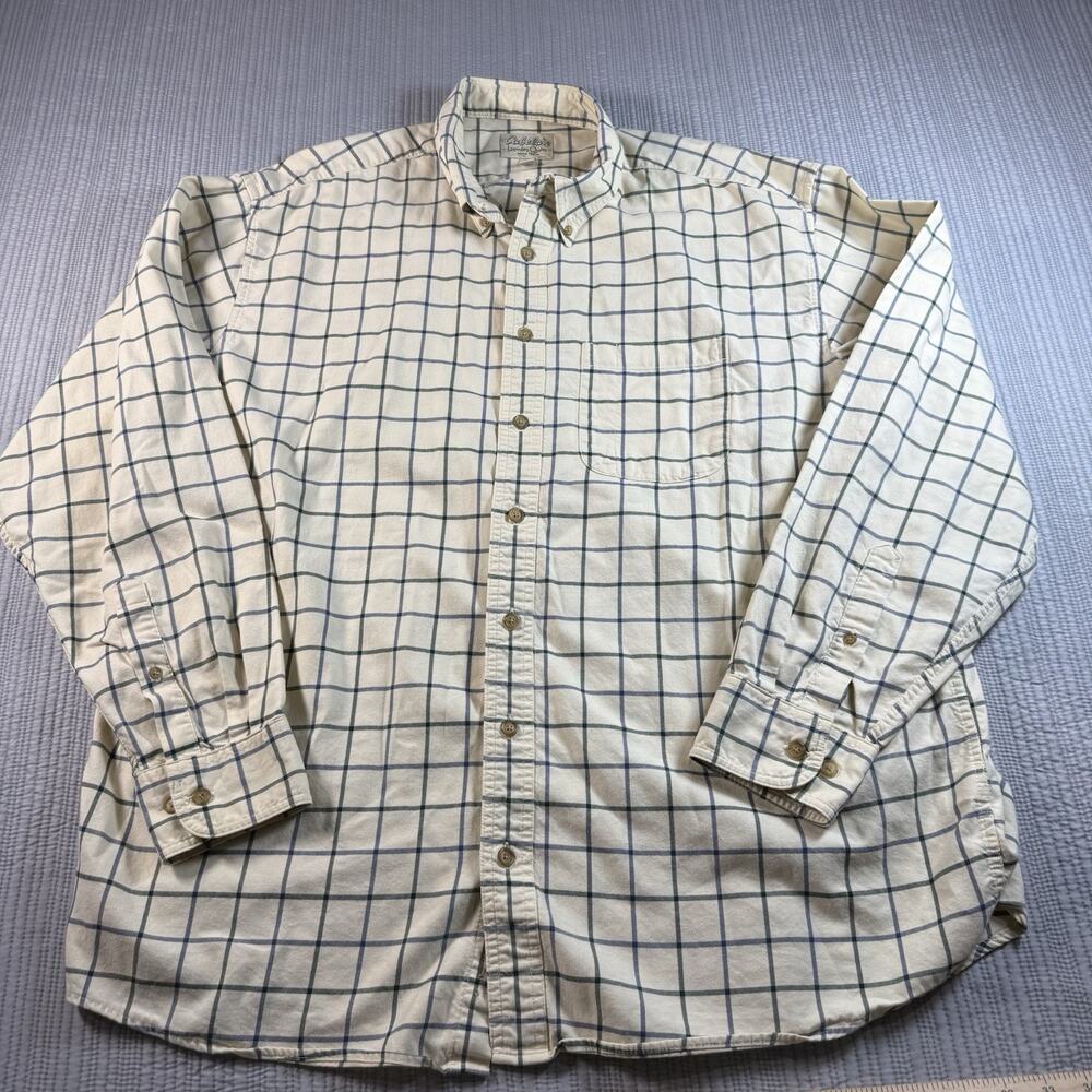 Cabelas Legendary Quality Shirt Mens XL Tall Long Sleeve Cabincore Americana